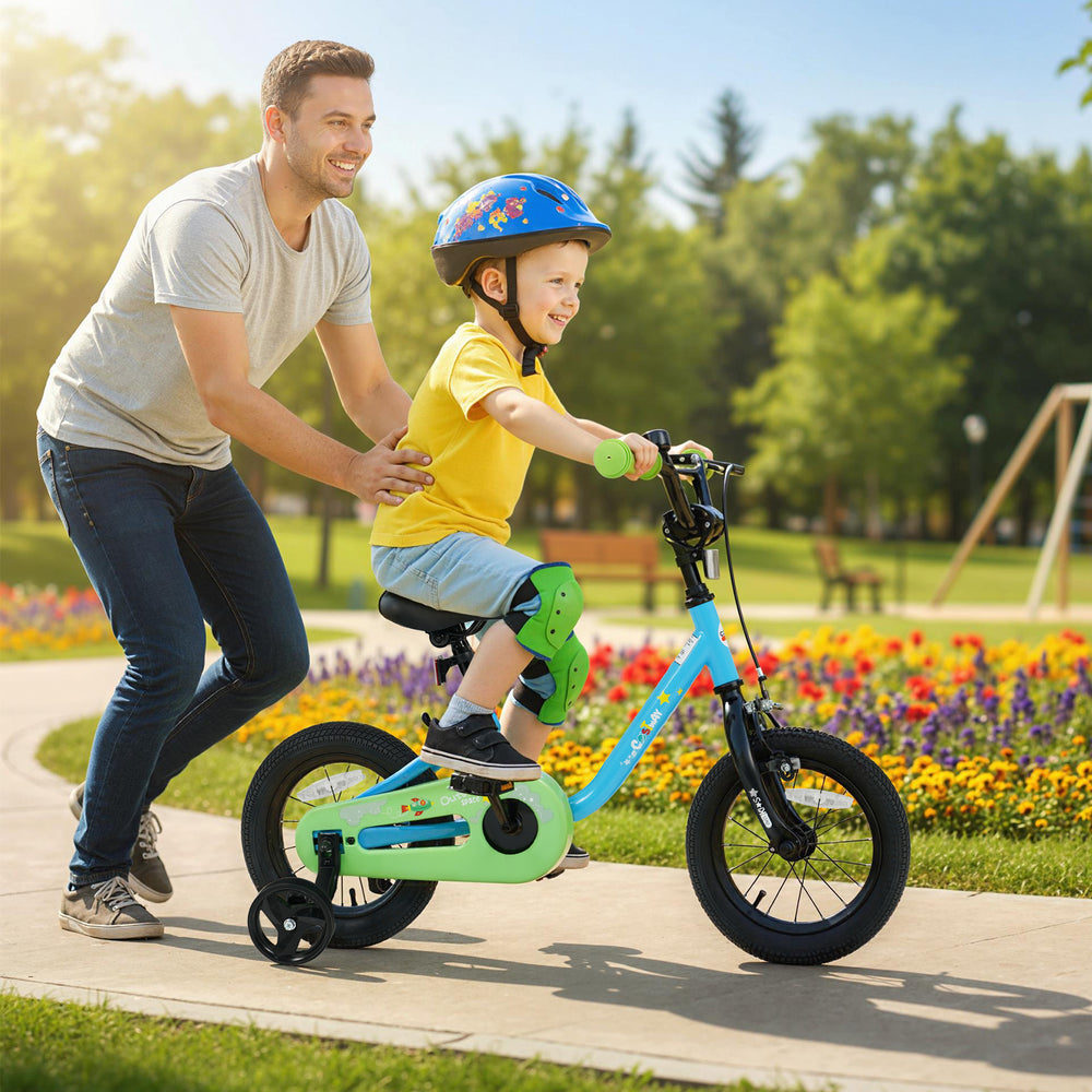 Kids Bike for 3-7 Years Old Boys and Girls 12/14/16-Inch Children Bicycle Blue-12 Inches - Gallery View 1 of 10