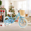 14-Inch Kids Bike with Training Wheels and Adjustable Handlebar Seat-Blue - Gallery View 1 of 9