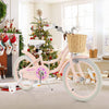 18-Inch Kids Bike with Training Wheels and Adjustable Handlebar Seat-Pink - Gallery View 1 of 9