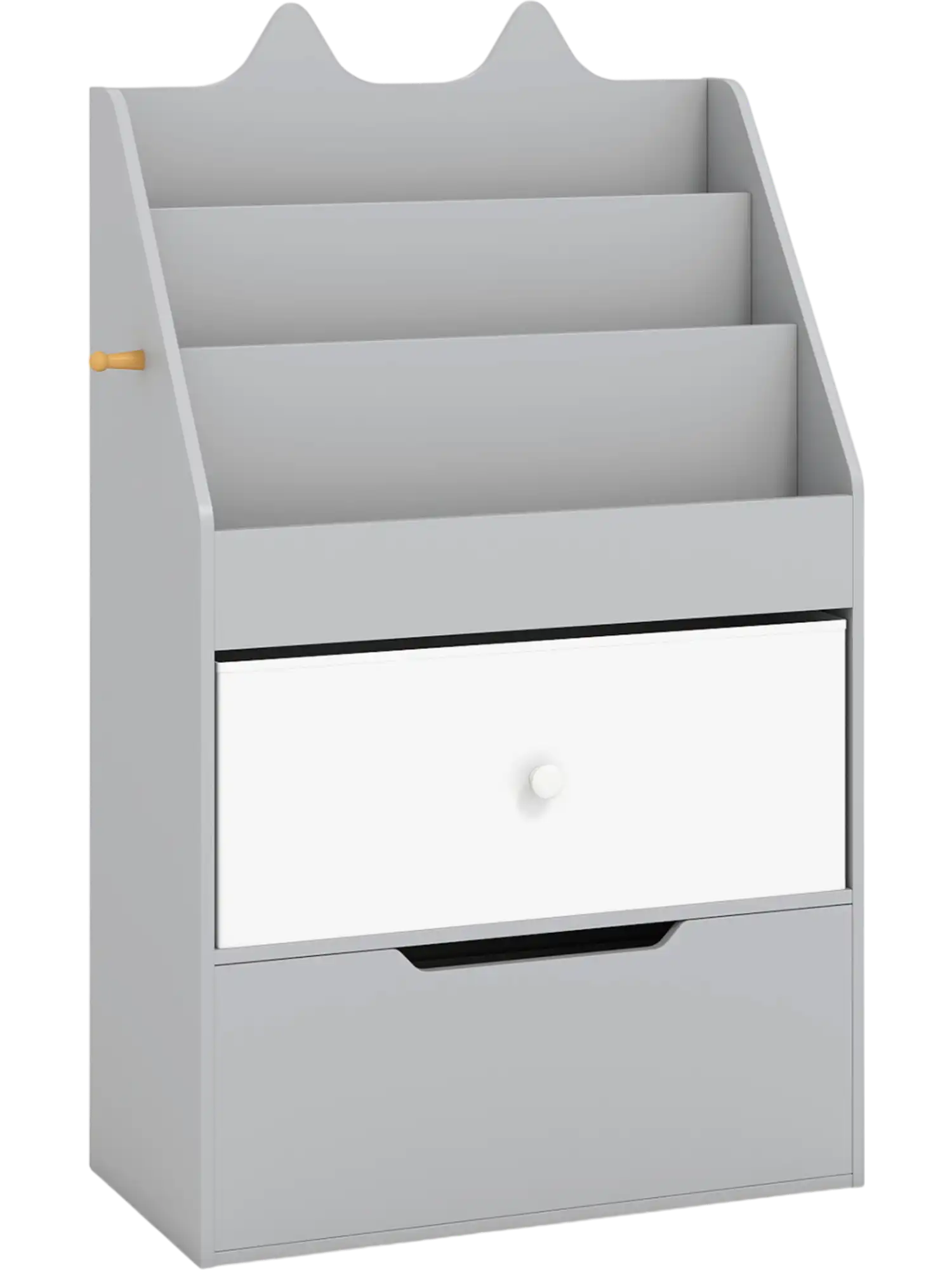 Costway Kids Bookshelf Toy Storage Organizer Drawers Hook 14173827 New