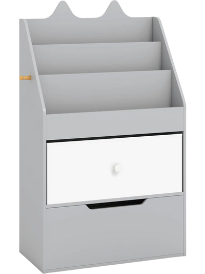 Costway Kids Bookshelf Toy Storage Organizer Drawers Hook 14173827 New