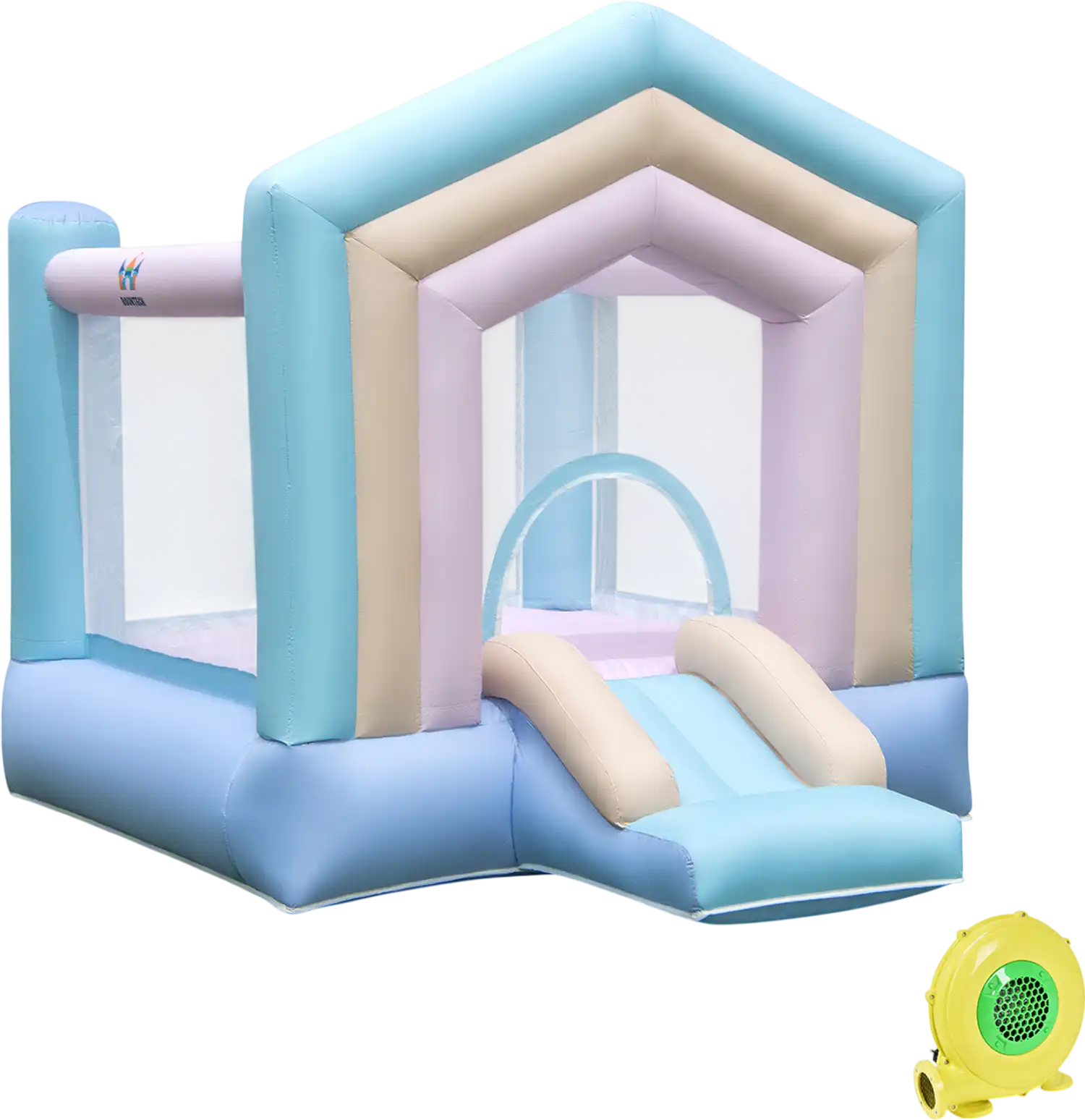 Costway Kids Bounce House Bouncy Castle Slide Basketball Rim w/ 480W Blower 56432719 New