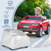 Kids car cover for power ride-on toy, made of weather-resistant silver coated polyester, with storage bag for easy.