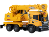 Licensed Scania crane truck toy features an extendable arm, rotating cabin, lights, and sounds for immersive play.