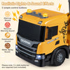 Licensed Scania crane truck toy features realistic lights and sounds, extendable arm, and 360° rotating cabin for kids.