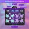 Electronic kids dance mat featuring 4 modes, 8 songs, LED lights, and 8 directional keys for interactive fun.