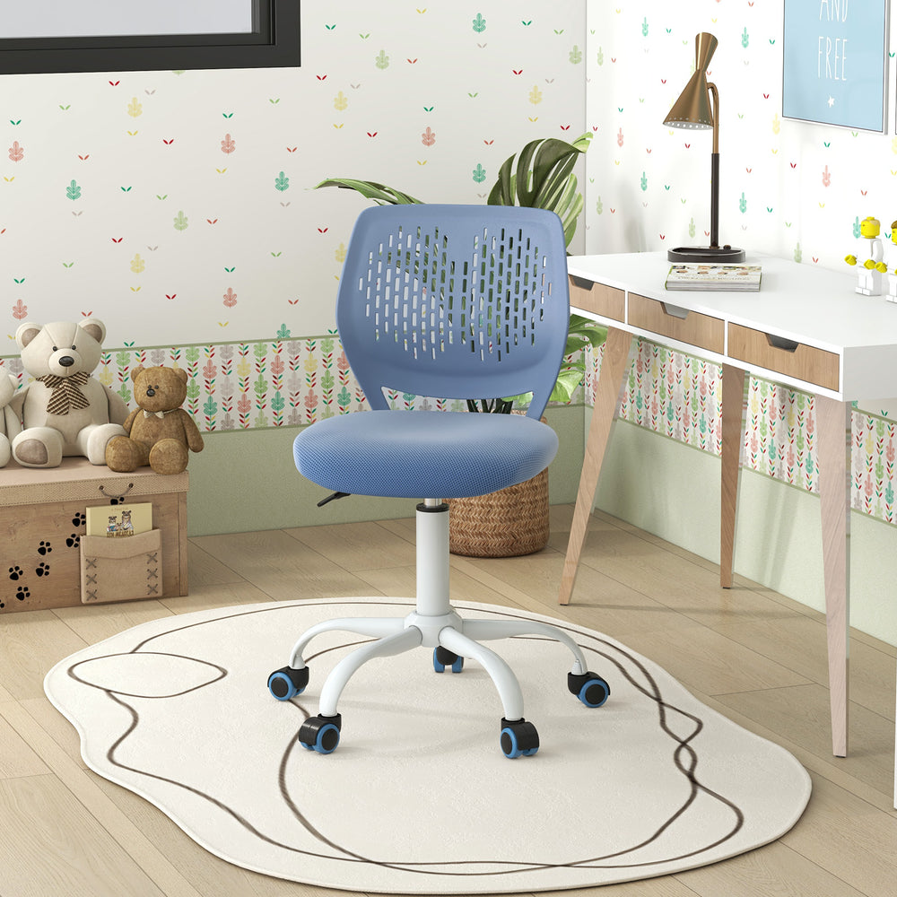 Ergonomic Children Study Chair with Adjustable Height-Blue - Gallery View 1 of 9