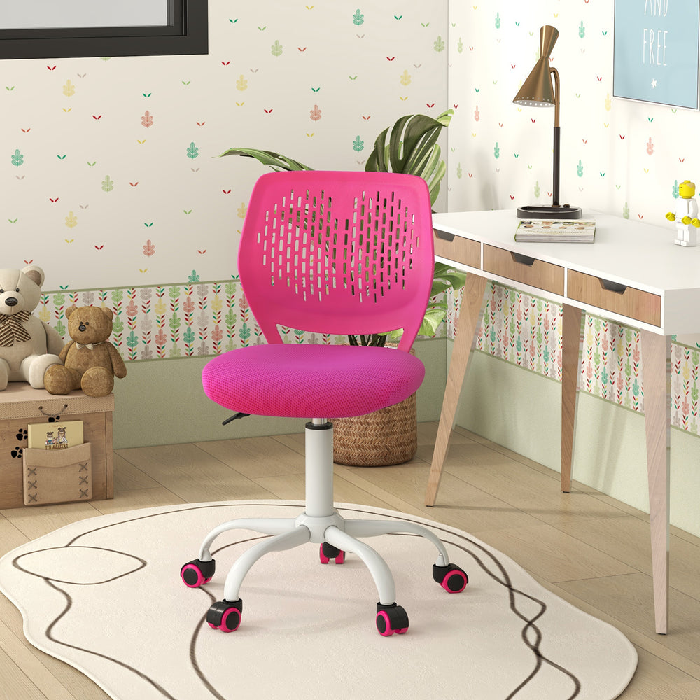 Ergonomic Children Study Chair with Adjustable Height-Pink - Gallery View 1 of 9