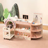 Kids Doctor Play Set Wooden Pretend Hospital Office Kit with Eye Chart Toy CT Machine-Pink - Gallery View 1 of 10
