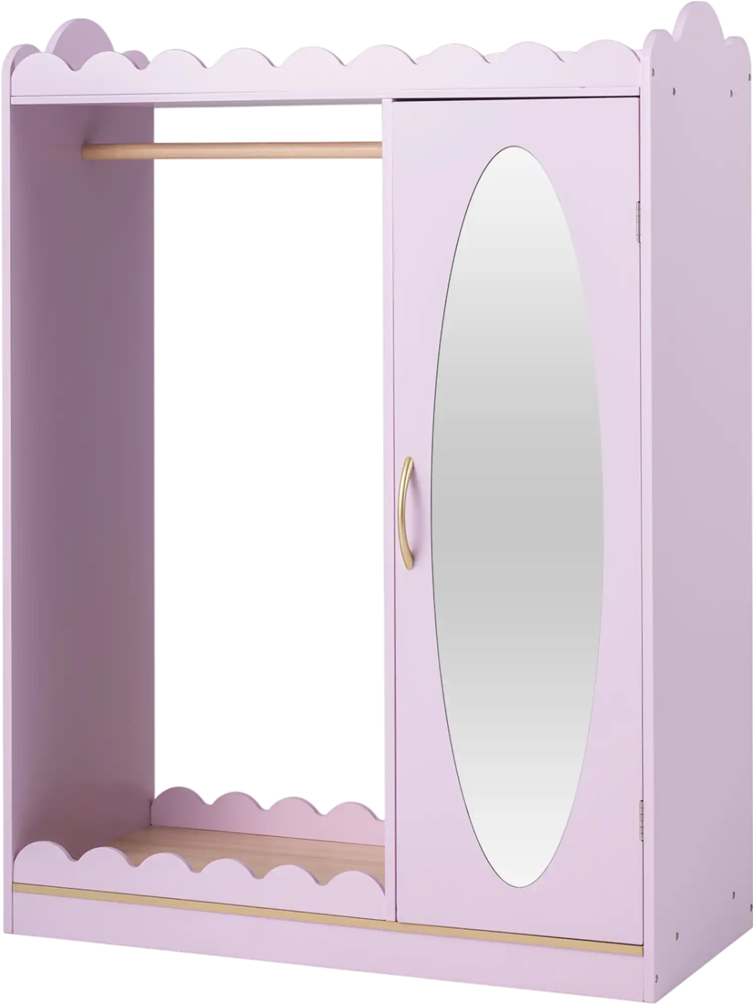 Costway Kids Dress Up Storage Full Length Mirror Door Cabinet 12926024 New
