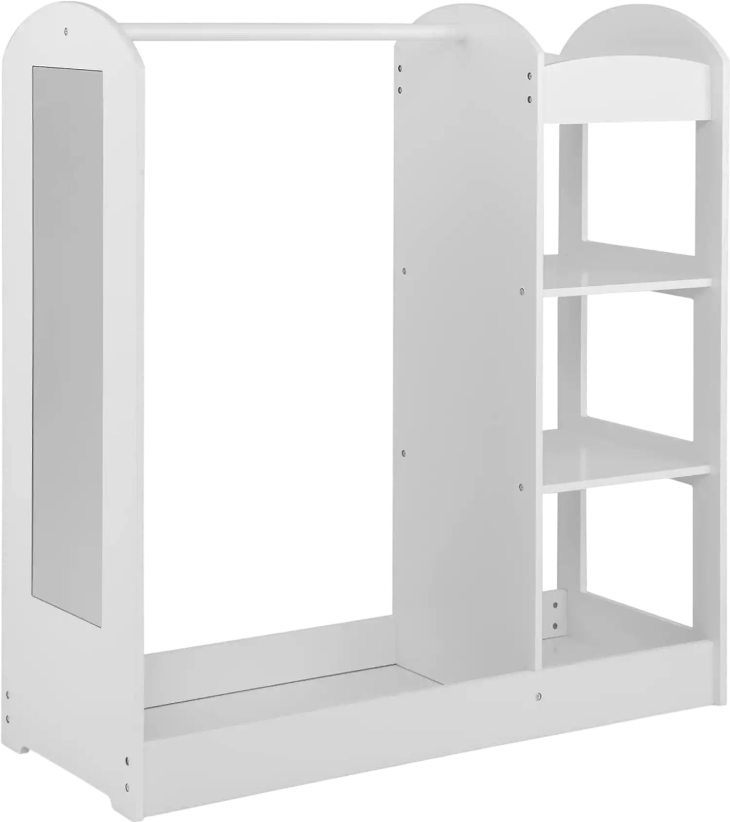 Costway Kids Dress-Up Wardrobe Closet w/ Mirror 52419378 New