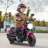 Kids Electric Motorcycle with Training Wheels and LED Headlights-Pink - Gallery View 1 of 13