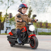 Kids Electric Motorcycle with Training Wheels and LED Headlights-Red - Gallery View 1 of 13
