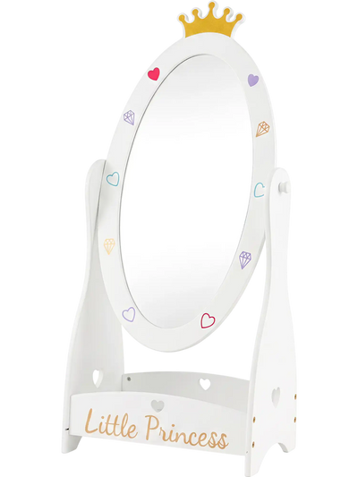 Costway Kids Full Length Mirror 360° Rotatable w/ Shelf 85247916 New