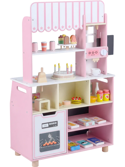 Costway Kids Ice Cream Shop Playset w/ 27 Accessories Ice Cream Machine 28184353 New