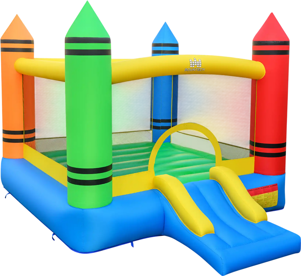 Kids Inflatable Bounce House with Slide and Ocean Balls Not Included Blower
