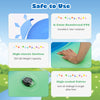 Giant inflatable dome rocker bouncer in green, made of durable 0.5mm PVC, features 6 handles for kids' fun indoors and.