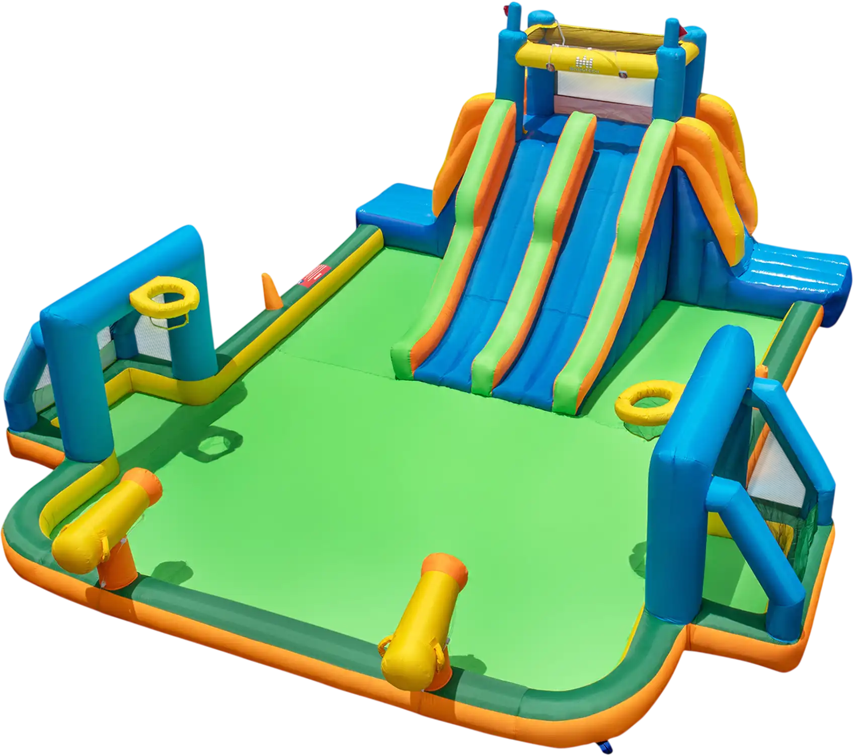 Costway Kids Inflatable Water Slide 2 Slides 2 Soccer Gates 15928637 New