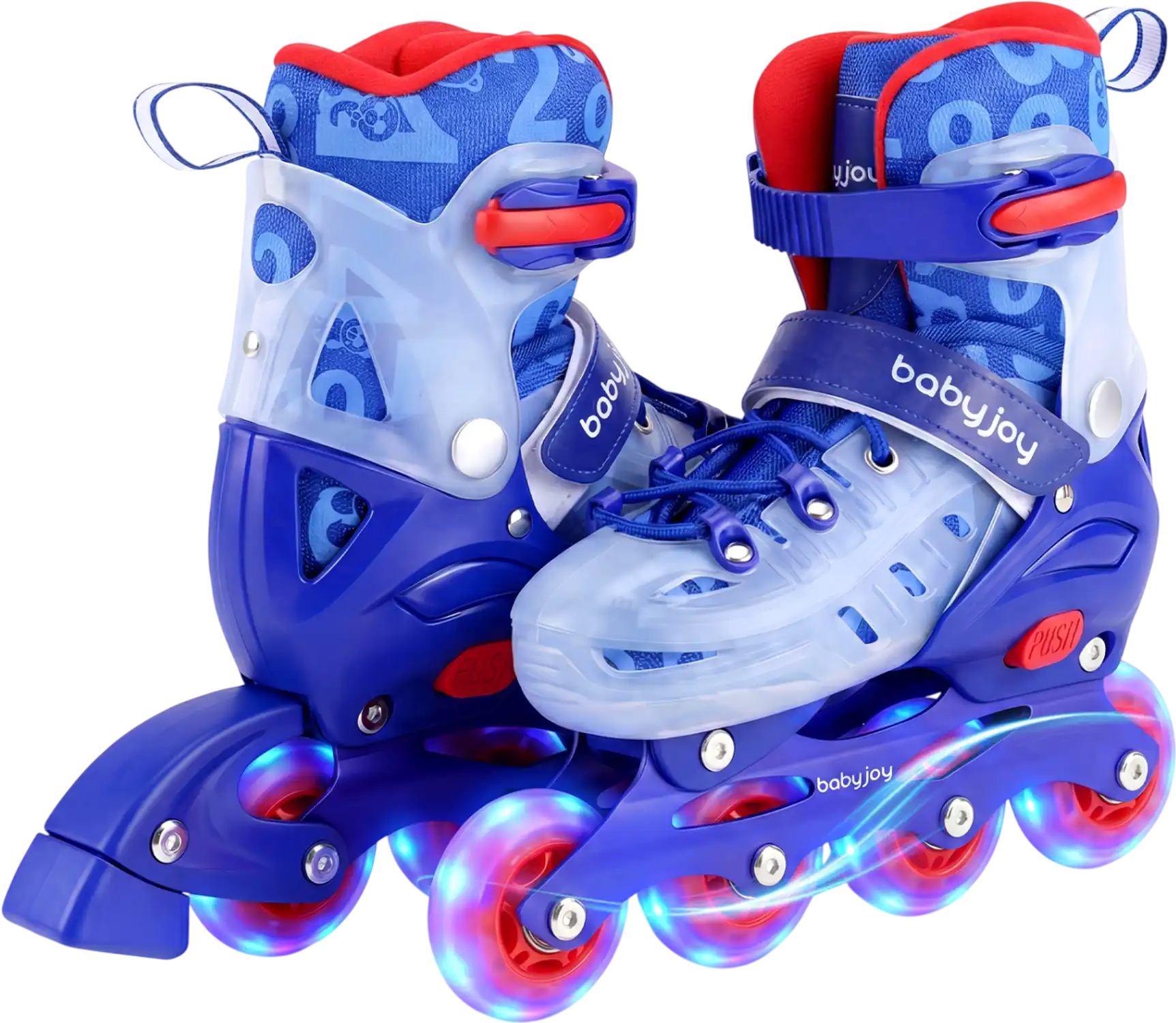 Costway Kids Adjustable Inline Skates Light Up Wheels Ages 9-14 69591541 New