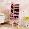 Kids Jewelry Organizer with Full Length Mirror Drawers and Storage Shelves-Pink - Gallery View 1 of 9