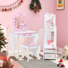 Kids Jewelry Armoire Cabinet with Storage and 2 Tilt Angles-White - Gallery View 1 of 11