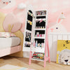 Kids Jewelry Organizer with Full Length Mirror Drawers and Storage Shelves-White - Gallery View 1 of 9