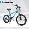 Kids mountain bike with adjustable saddle and handlebar, featuring 20-inch wheels, for boys and girls aged 8+.