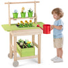 Kids mud kitchen with removable pots, planting trough, and a cute watering can for imaginative outdoor play.