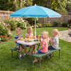 Kids Picnic Table with Benches Seats up to 4-Green - Gallery View 1 of 11