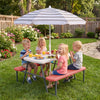 Kids Picnic Table with Benches Seats up to 4-Pink - Gallery View 1 of 11