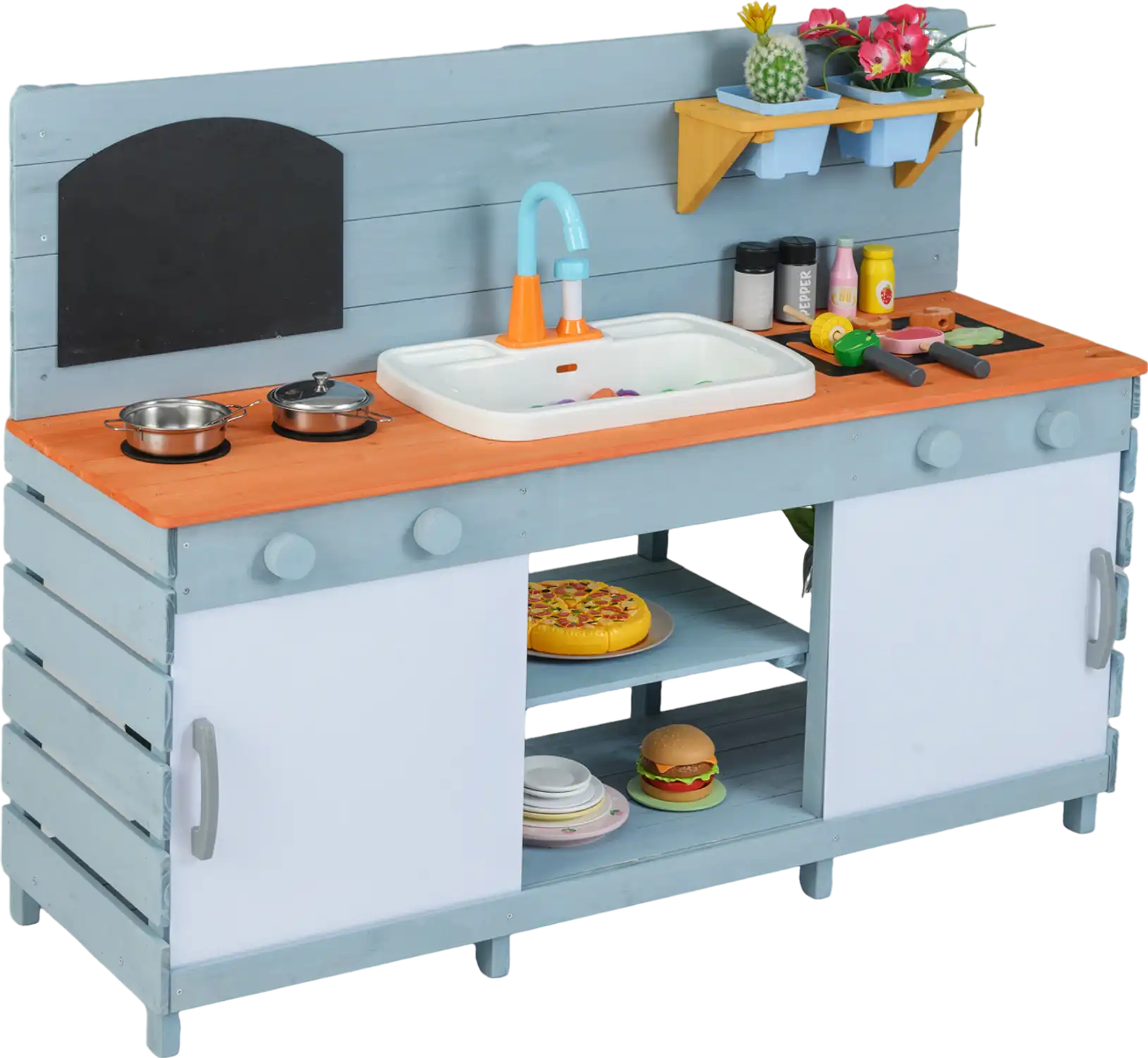 Costway Kids Play Kitchen Set Stoves Boys Girls Ages 3-8 16353981 New