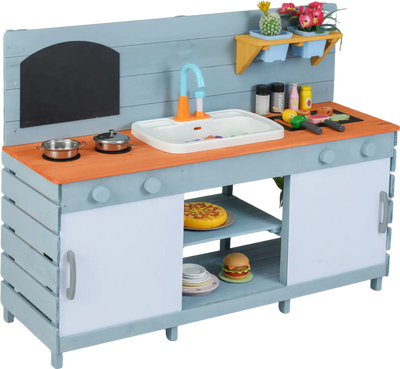 Costway Kids Play Kitchen Set Stoves Boys Girls Ages 3-8 16353981 New