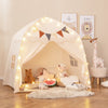 Kids Play Tent Bed Tent with String Lights Extra Large Playhouse Tent-Beige - Gallery View 1 of 10