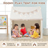 Large beige kids play tent with padded mat, accommodating up to 3 children, ideal for playrooms or bedrooms.