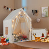 Kids Play Tent with Playpen 2-in-1 Toddler Playhouse with Yard-Beige - Gallery View 1 of 10
