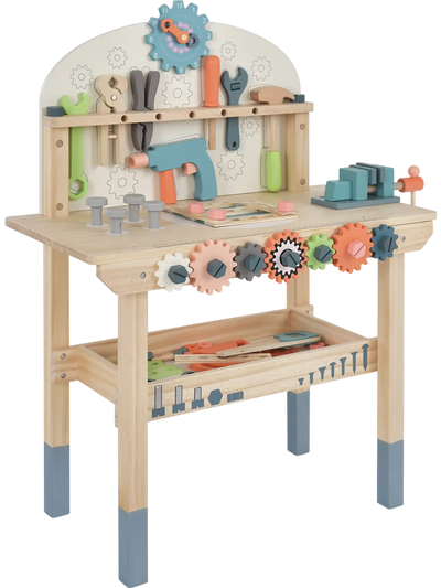 Costway Kids Play Tool Workbench Realistic Accessories 62948137 New