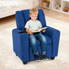 Kids Recliner Chair Push Back Toddler Reclining Armchair with Cup Holder-Blue - Gallery View 1 of 10
