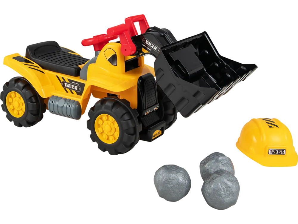 Kids Ride On Bulldozer Toy Play Truck with Adjustable Bucket Aged 3+ Years Old