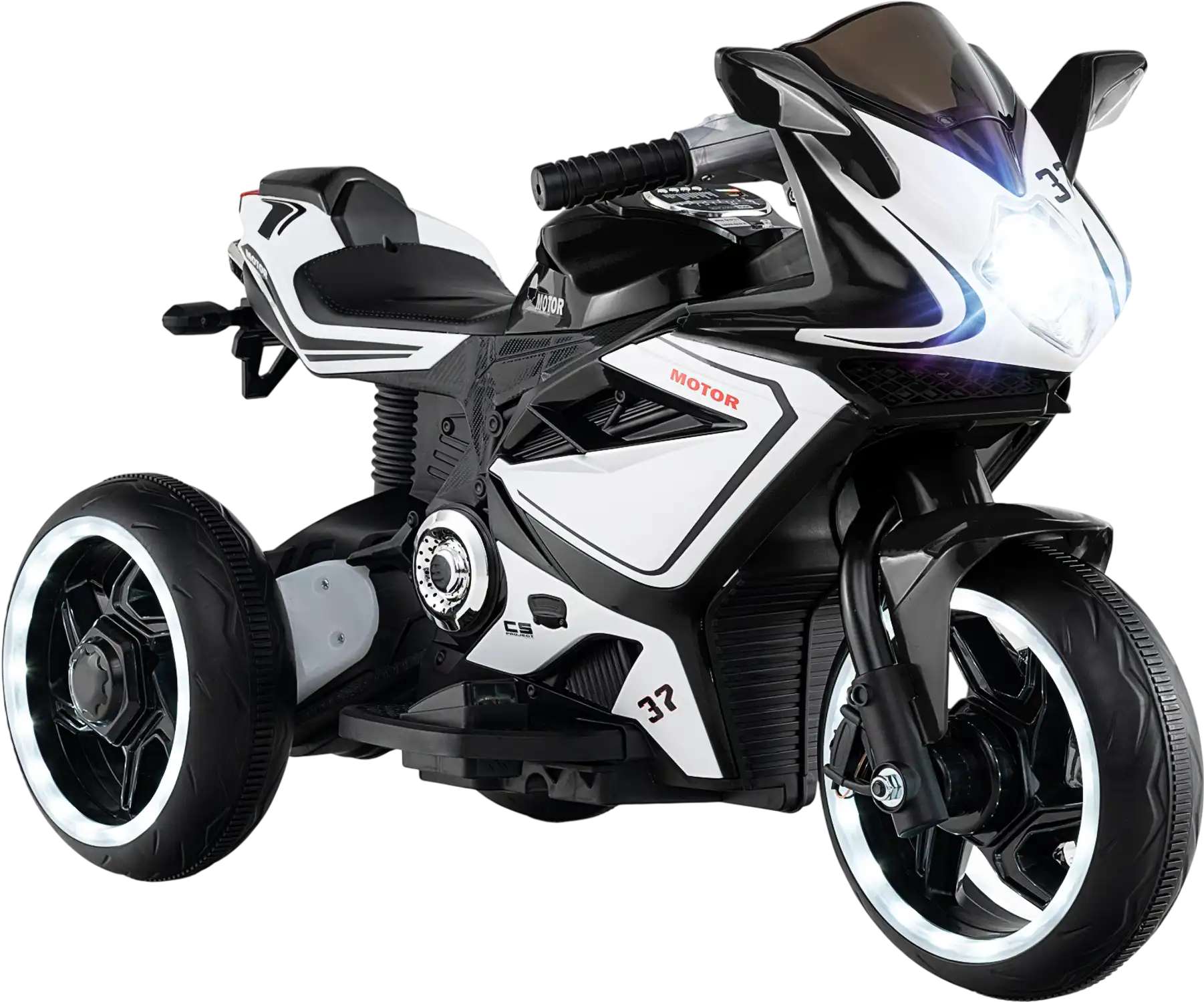 Costway Kids 6V Battery Powered Ride-On Motorcycle Mini Electric Motorbike LED Lights 47361279 New