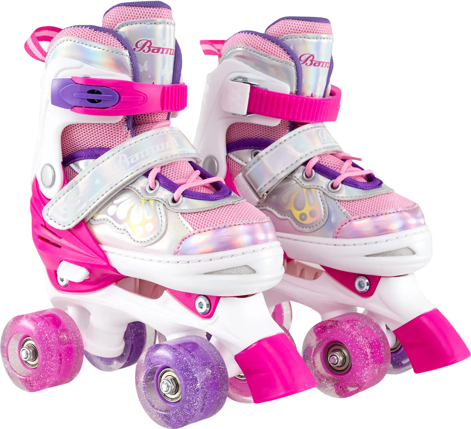 Costway Kids Adjustable Quad Roller Skates Light-Up Wheels Safety Protection 41322966 New
