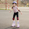 Kids Roller Skates 4 Sizes Adjustable Quad Skates with Light-up Wheels-Pink - Gallery View 1 of 11