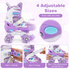 Kids roller skates in purple with adjustable sizes and light-up wheels, perfect for toddlers aged 5-7 for fun and.