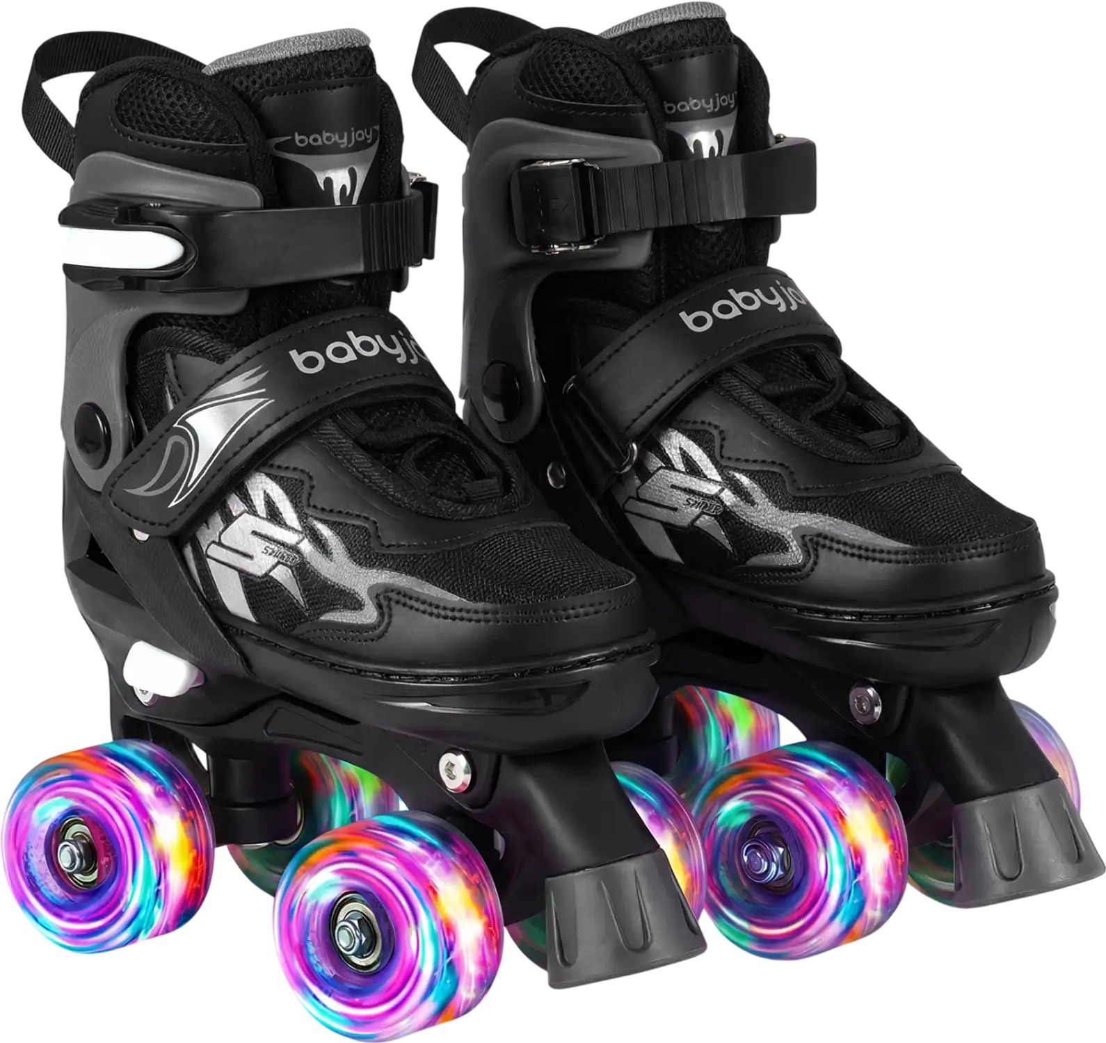 Costway Kids Adjustable Quad Roller Skates Light-Up Wheels 31139637 New