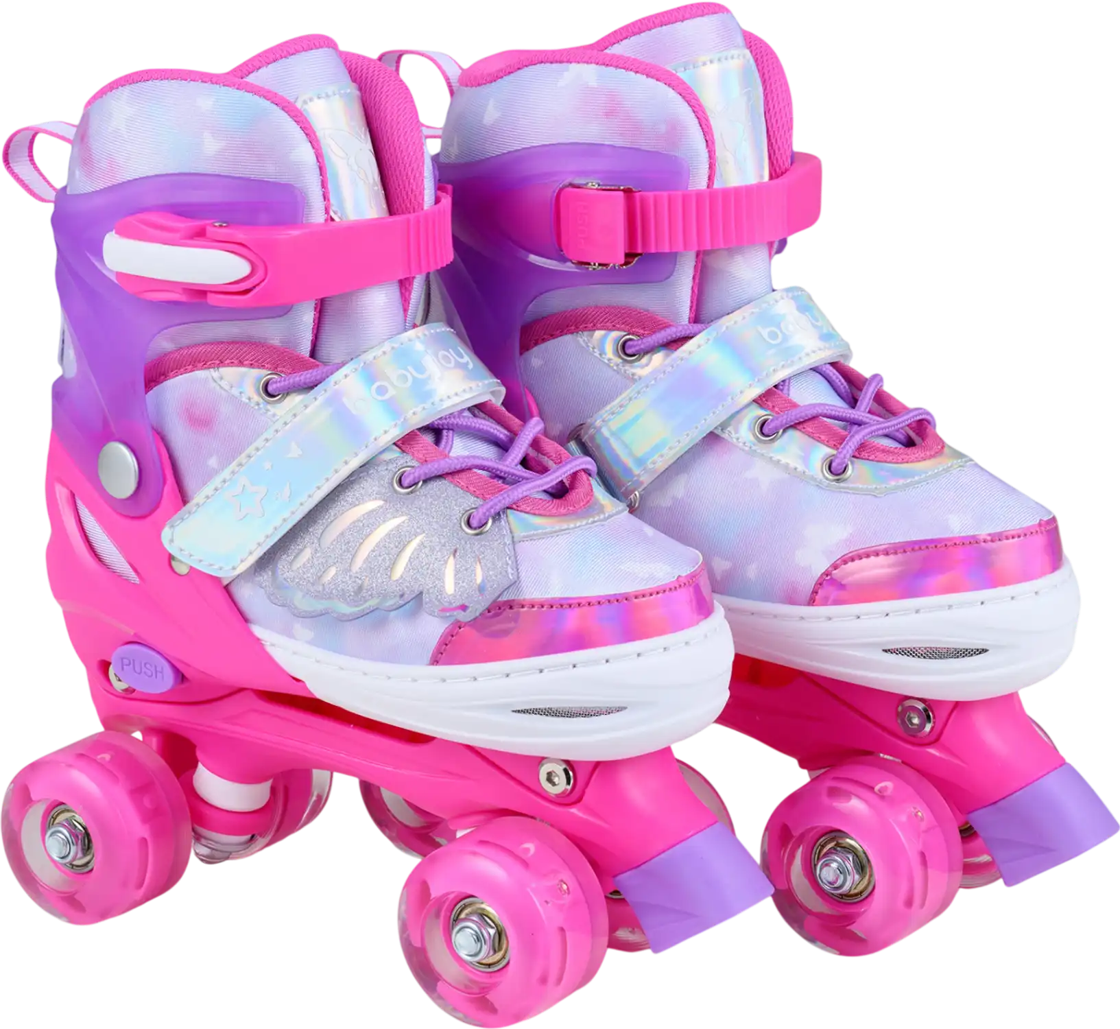 Costway Kids Light Up Roller Skates Ages 7-9 4 Wheels 22233362 New