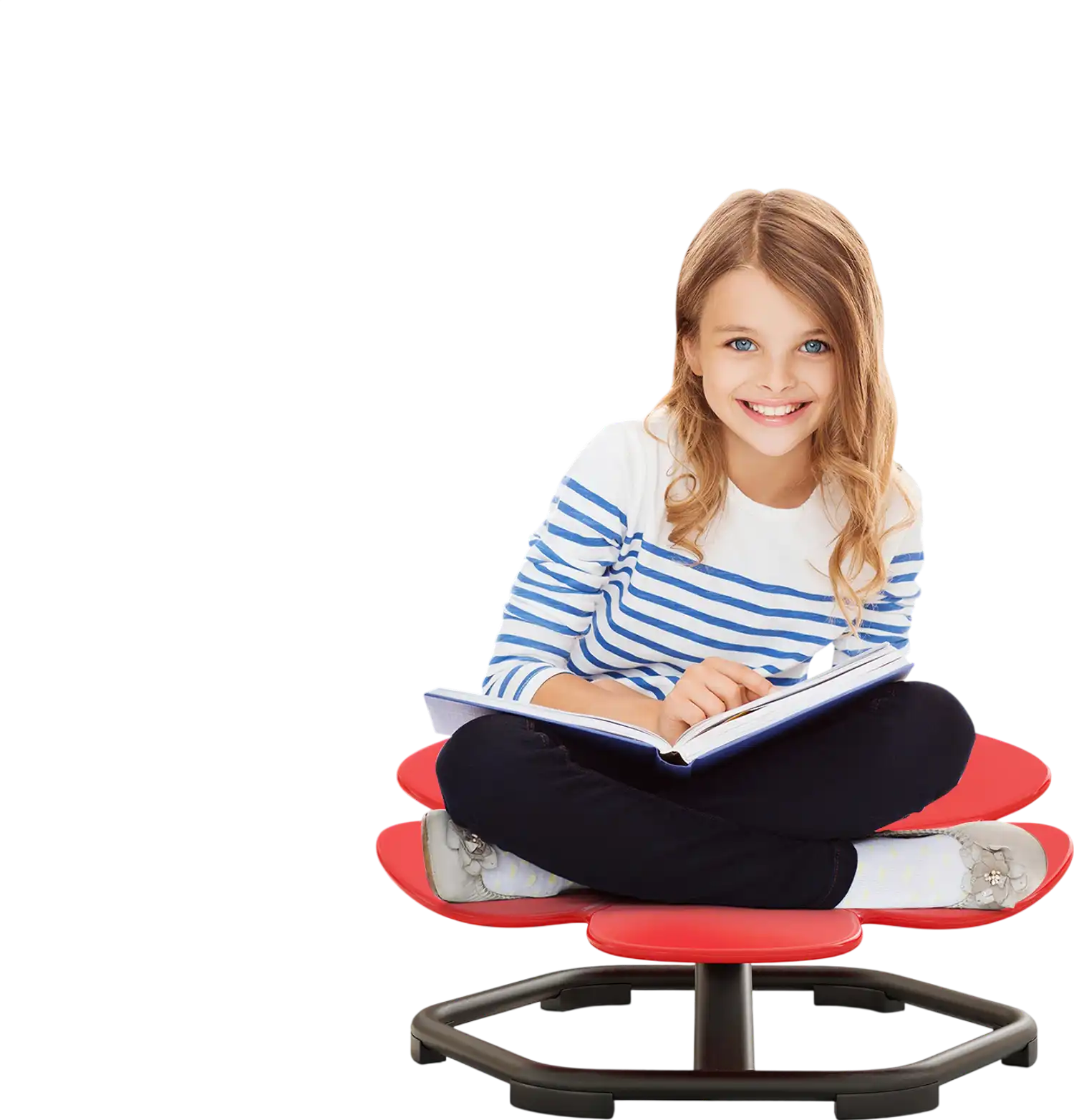 Costway Kids 360° Sensory Swivel Chair Elephant Petal Red 569874321 New