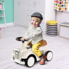 Kids Sit to Stand Vehicle with Working Steering Wheel and Under Seat Storage-White - Gallery View 1 of 11