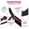 Kids snow sled in red with steering wheel, double brakes, and pull rope for easy hauling and enhanced safety.