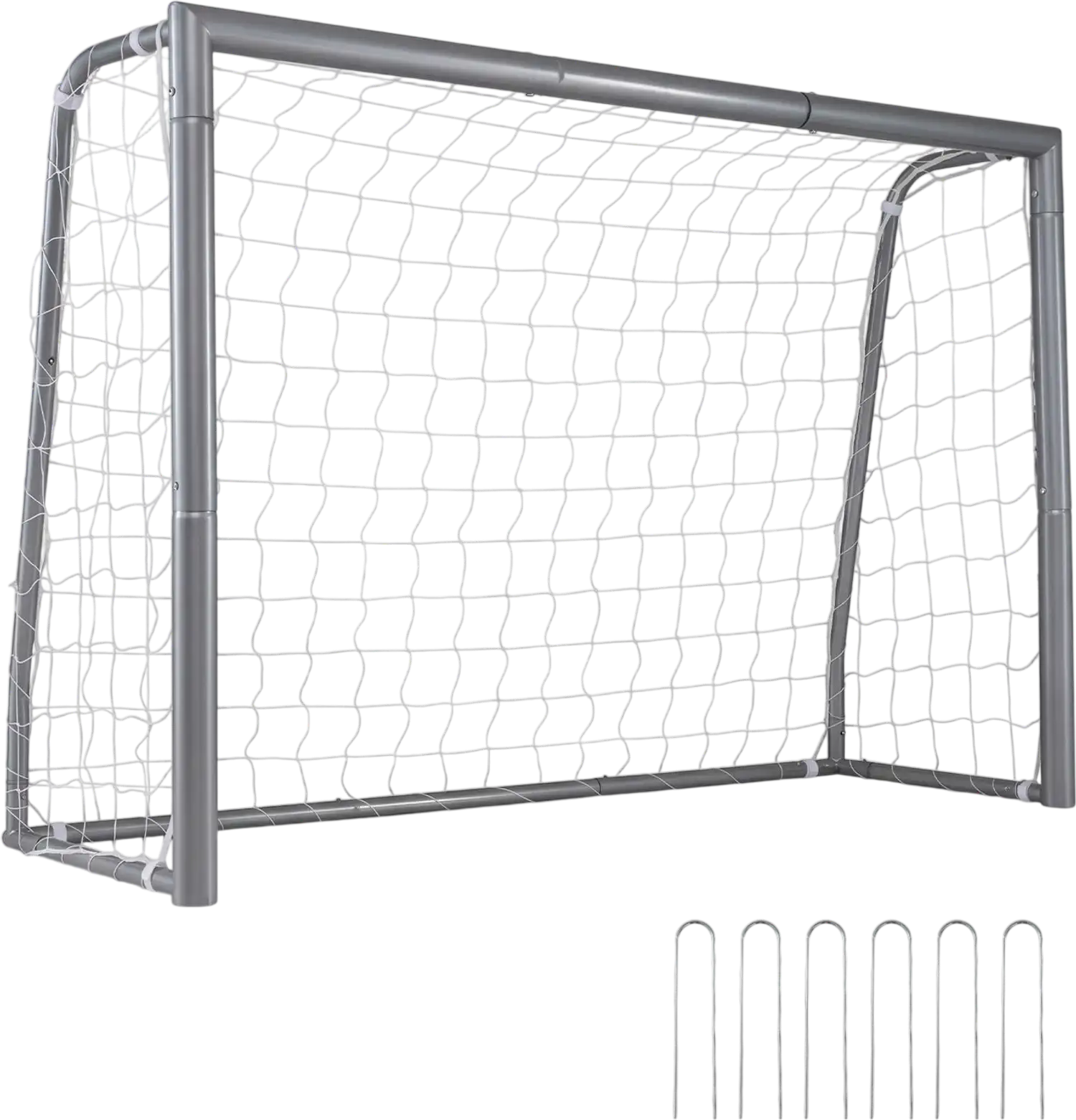 Costway Kids Soccer Goal Tear-Resistant Net Ground Stakes 64585128 New