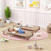Kids Stackable Daycare Cot Pack of 6 with Detachable Oxford Cloth-Beige - Gallery View 1 of 11