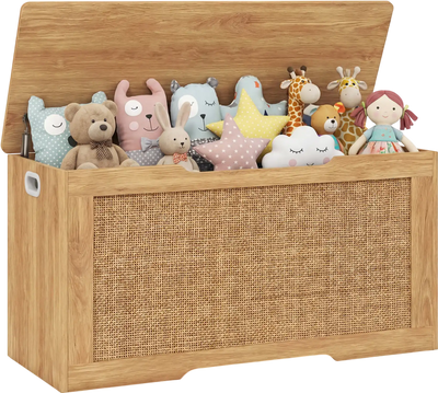 Costway Kids Storage Bench Toy Box Flip Top Handles 40
